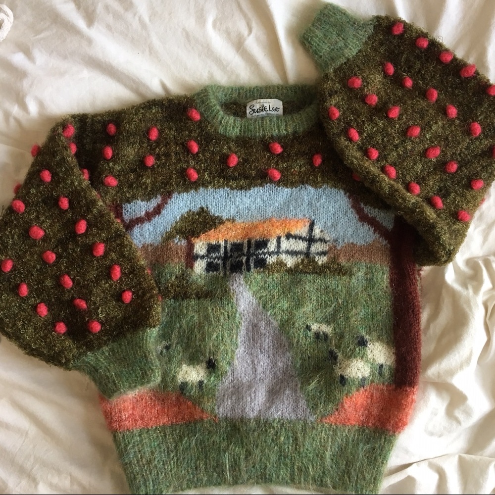 Susie lee knit mohair sweater